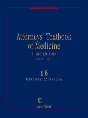 cover image of Attorneys' Textbook of Medicine